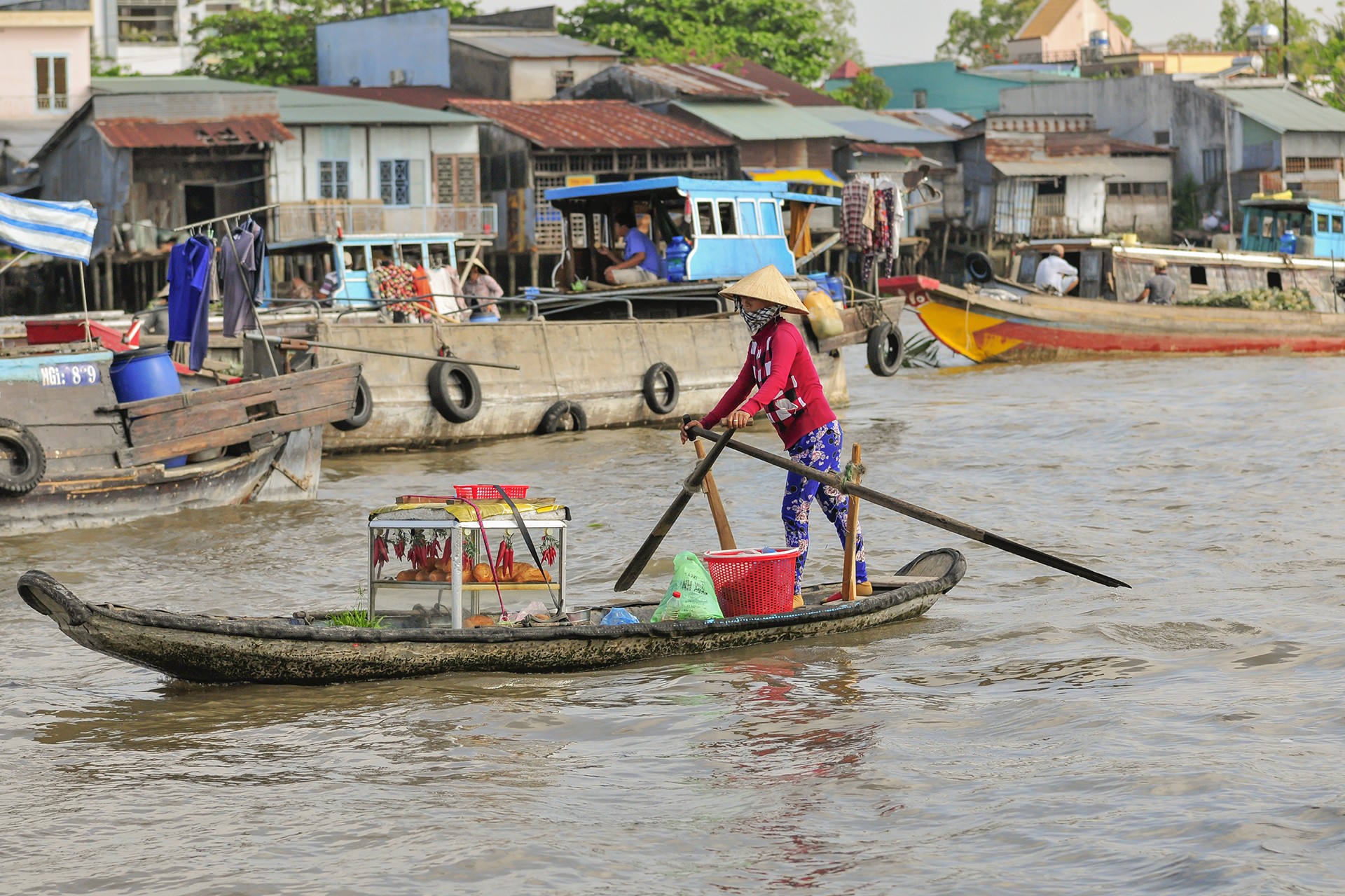 Les marchés flottants du mekong 4 