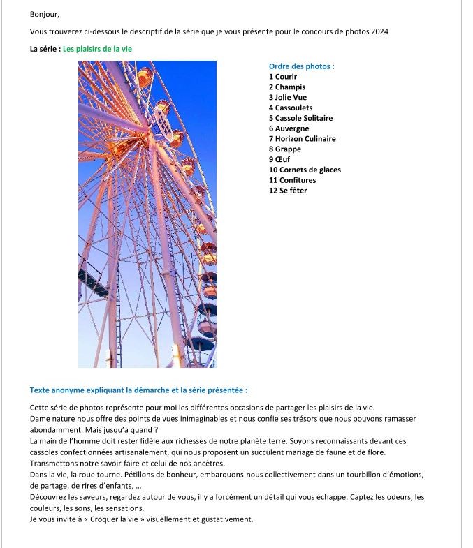 Les plaisirs de la vie